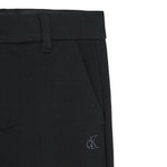 Calvin Klein Pantalone tinta unita con Logo Nero per Bambino IB0IB02341 NERO CALVIN KLEIN 