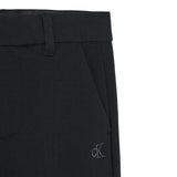 Calvin Klein Pantalone tinta unita con Logo Nero per Bambino IB0IB02341 NERO CALVIN KLEIN 
