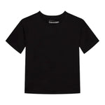 Calvin Klein T-Shirt Girocollo tinta unita con Logo Nero per Bambino IB0IB02353X NERO CALVIN KLEIN 
