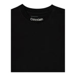 Calvin Klein T-Shirt Girocollo tinta unita con Logo Nero per Bambino IB0IB02353X NERO CALVIN KLEIN 