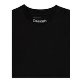 Calvin Klein T-Shirt Girocollo tinta unita con Logo Nero per Bambino IB0IB02353X NERO CALVIN KLEIN 