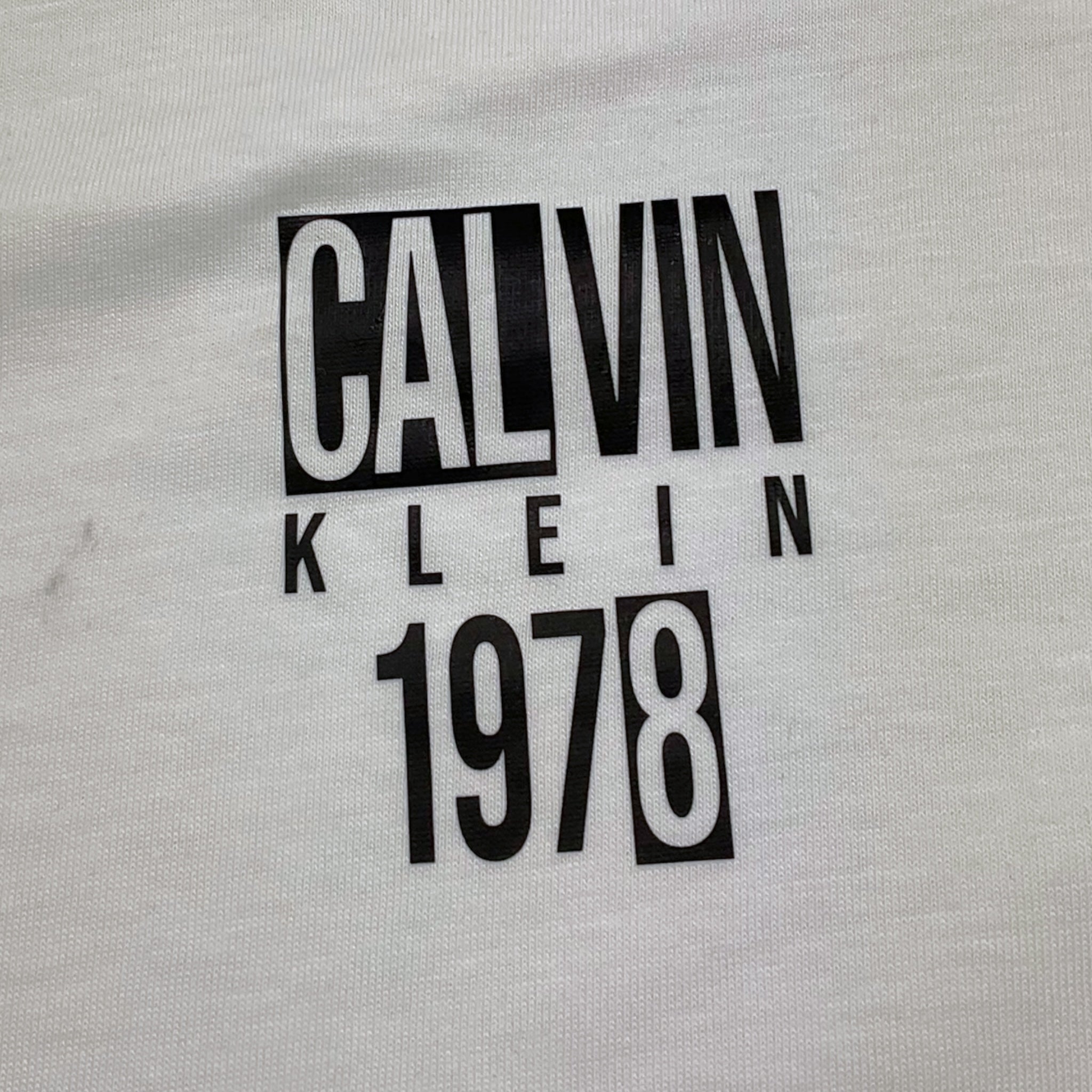 Calvin Klein T-Shirt Girocollo Tinta Unita con Stampa per Bambino IB0IB02456 BIANCO CALVIN KLEIN 