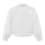 Calvin Klein Camicia Manica Lunga tinta unita con Logo Bianco per Bambina IG0IG02119 BIANCO CALVIN KLEIN 