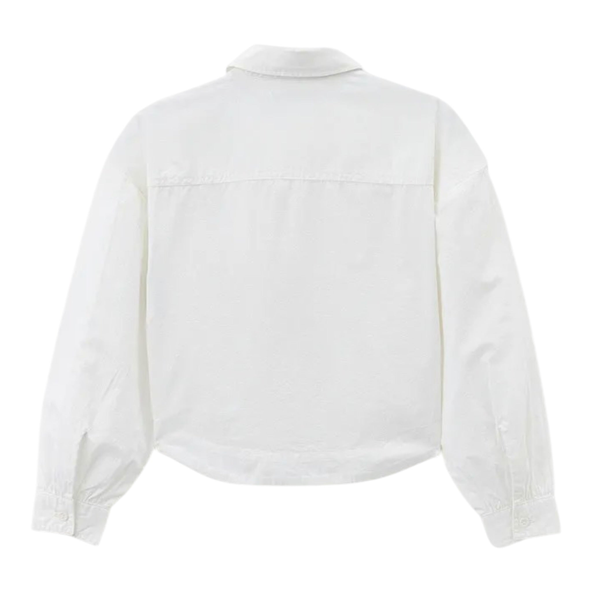 Calvin Klein Camicia Manica Lunga tinta unita con Logo Bianco per Bambina IG0IG02119 BIANCO CALVIN KLEIN 