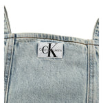 Calvin Klein Top In Denim tinta unita Azzurro per Bambina IG0IG02389 AZZURRO CALVIN KLEIN 