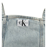 Calvin Klein Top In Denim tinta unita Azzurro per Bambina IG0IG02389 AZZURRO CALVIN KLEIN 