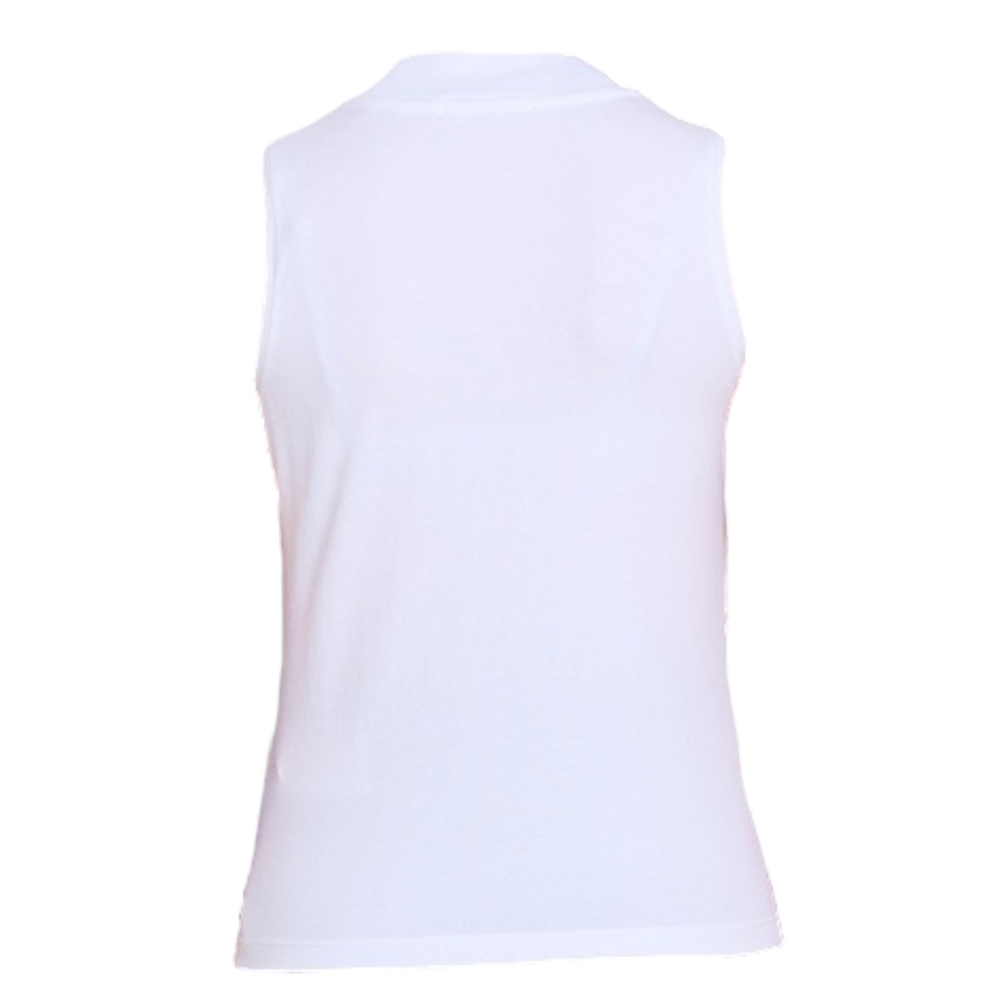 Calvin Klein Canotta Tinta Unita Giromanica con Stampa per Bambina IG0IG02486 BIANCO CALVIN KLEIN 