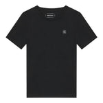 Calvin Klein T-Shirt Girocollo tinta unita con Logo Nero per Bambino IU0IU00543X NERO CALVIN KLEIN 