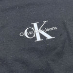 Calvin Klein T-Shirt Girocollo Tinta Unita con Logo per Bambino IU0IU00678 NERO CALVIN KLEIN 