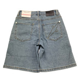 Cesare Paciotti Bermuda Tinta Unita In Denim per Bambino BMP5161J AZZURRO CESARE PACIOTTI 