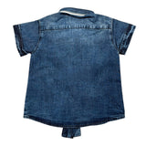 Cesare Paciotti Camicia tinta unita In Denim Blu per Neonato CMP1132B BLU CESARE PACIOTTI 