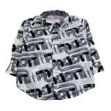 Cesare Paciotti Camicia Manica Lunga Stampa Fantasia per Neonato CMP5151BX BIANCO CESARE PACIOTTI 