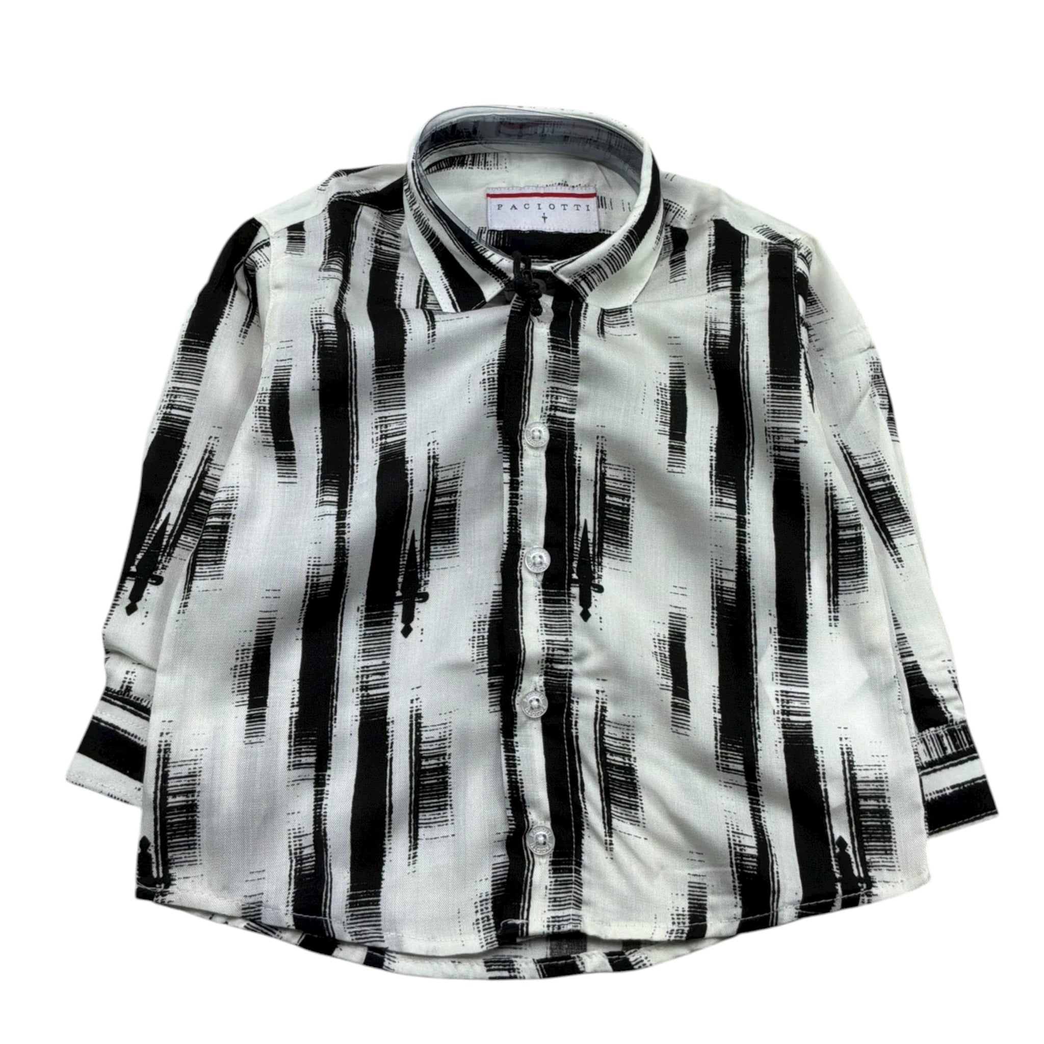 Cesare Paciotti Camicia Manica Lunga Bicolore per Neonato CMP5163BX PANNA CESARE PACIOTTI 