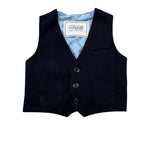 Cesare Paciotti Gilet Tinta Unita con Bottoni per Neonato GLP1126B BLU CESARE PACIOTTI 