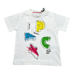 Cesare Paciotti T-Shirt Girocollo Tinta Unita con Stampa per Neonato TSP3116B BIANCO CESARE PACIOTTI 