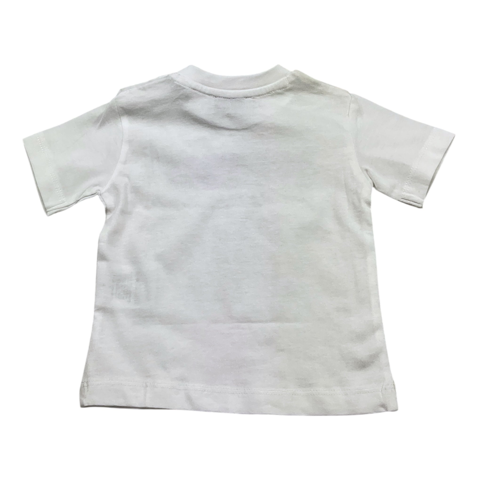 Cesare Paciotti T-Shirt Girocollo Tinta Unita con Stampa per Neonato TSP5103B BIANCO CESARE PACIOTTI 