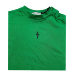 Cesare Paciotti T-Shirt Girocollo Tinta Unita con Stampa per Neonato TSP5105BX VERDE CESARE PACIOTTI 