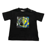 Cesare Paciotti T-Shirt Girocollo Tinta Unita con Stampa per Neonato TSP5107BX NERO CESARE PACIOTTI 
