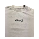 Cesare Paciotti T-Shirt Girocollo Tinta Unita con Stampa per Bambino TSP5113B BIANCO CESARE PACIOTTI 