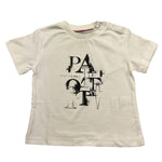 Cesare Paciotti T-Shirt Girocollo Tinta Unita con Stampa per Neonato TSP5167BNX BIANCO CESARE PACIOTTI 