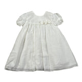 Chicchi Volanti Abito Mezza Manica tinta unita Bianco per Bambina CTW04 BIANCO CHICCHI VOLANTI 