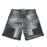Cianotic Bermuda In Denim Tinta Unita con Strappi per Bambino 20165 NERO CIANOTIC 