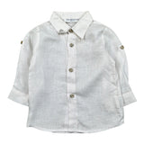 Colori Chiari Completo 2 Pezzi Camicia-Pantalone Bicolore con Fantasia A Quadri Bianco/Azzurro per Neonato MN403080 BIANCO/AZZURRO COLORI CHIARI 