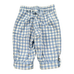 Colori Chiari Completo 2 Pezzi Camicia-Pantalone Bicolore con Fantasia A Quadri Bianco/Azzurro per Neonato MN403080 BIANCO/AZZURRO COLORI CHIARI 