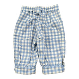 Colori Chiari Completo 2 Pezzi Camicia-Pantalone Bicolore con Fantasia A Quadri Bianco/Azzurro per Neonato MN403080 BIANCO/AZZURRO COLORI CHIARI 