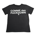 Comme Des Fuckdown T-Shirt tinta unita con Stampa Nero per Bambina TSCD9302J NERO COMME DES FUCKDOWN 