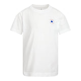 Converse T-Shirt Girocollo tinta unita con Logo Bianco per Bambino 9C9506 BIANCO CONVERSE 