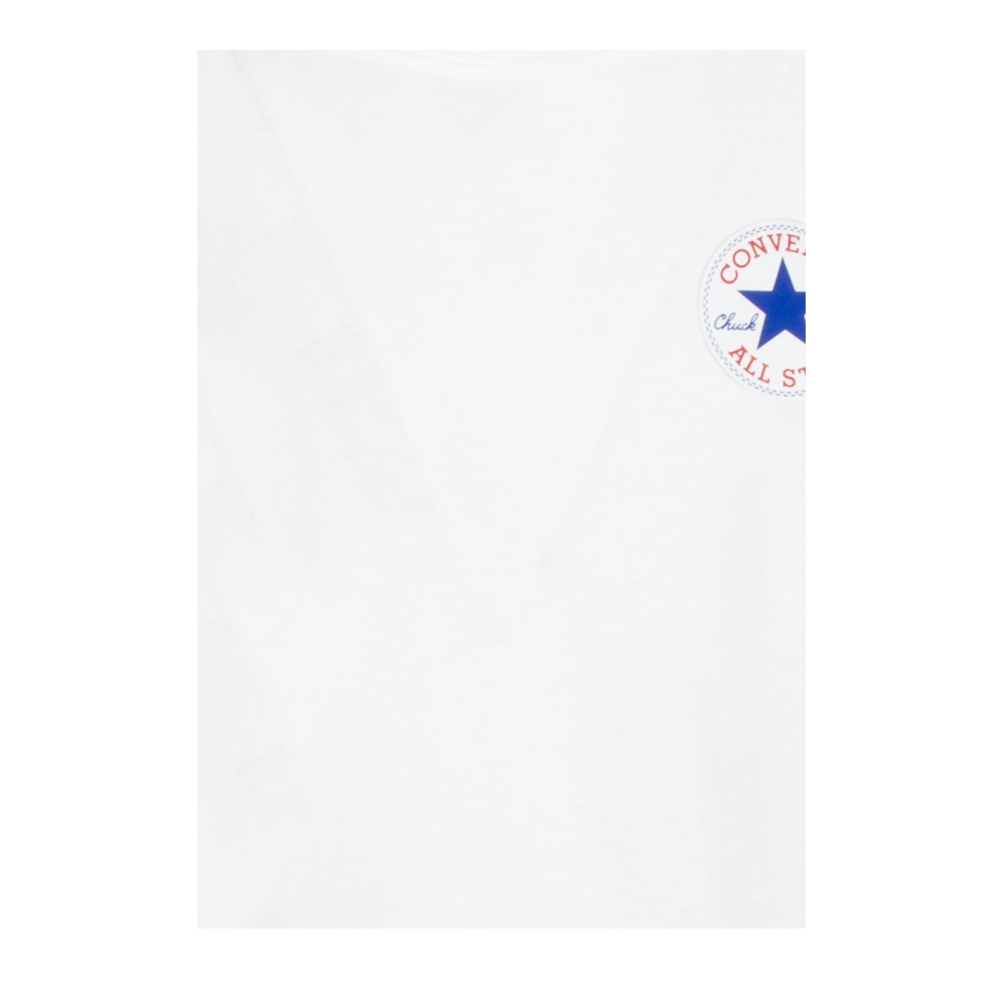 Converse T-Shirt Girocollo tinta unita con Logo Bianco per Bambino 9C9506 BIANCO CONVERSE 