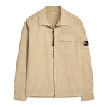 C.P. Company Camicia Manica Lunga Tinta Unita con Zip per Bambino CMC007 BEIGE C.P. COMPANY 