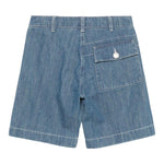 C.P. Company Bermuda tinta unita In Denim Blu per Bambino CUQ00AXX BLU C.P. COMPANY 