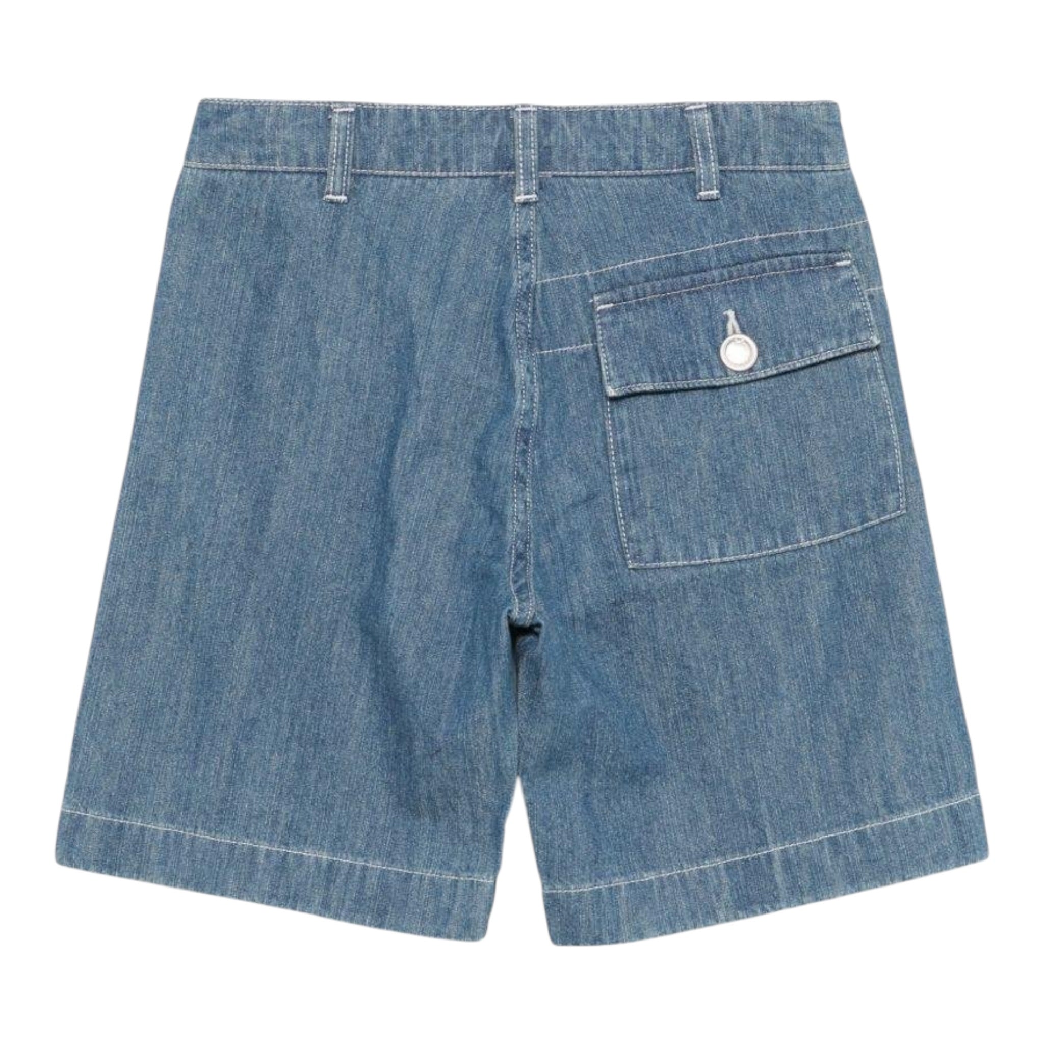 C.P. Company Bermuda tinta unita In Denim Blu per Bambino CUQ00AXX BLU C.P. COMPANY 