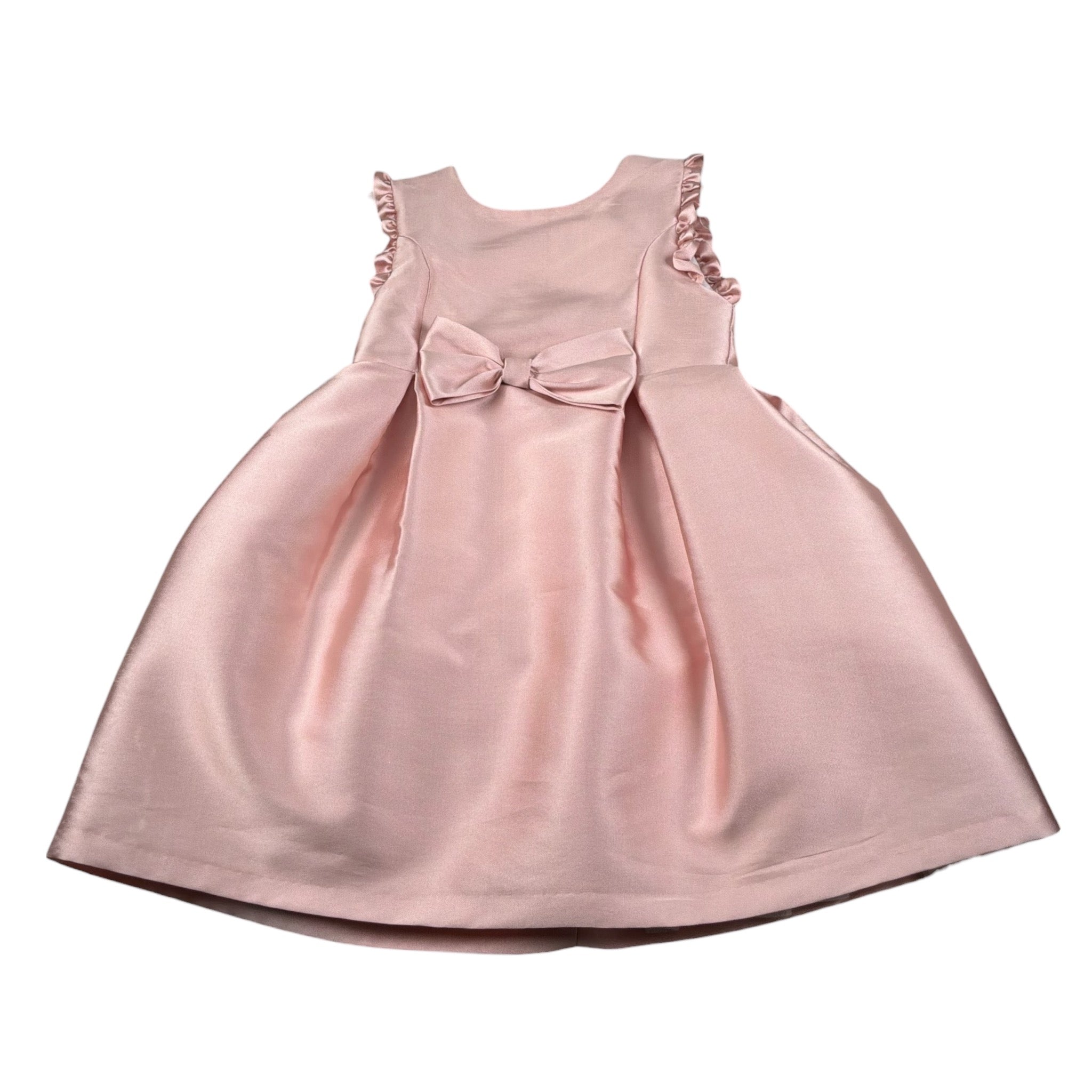 Cua-Cuak Abito Cerimonia Giromanica tinta unita Rosa per Bambina 4850 ROSA CUA-CUAK 