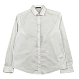 Daniele Alessandrini Camicia Manica Lunga Tinta Unita con Stampa per Bambino 1235C1218 BIANCO DANIELE ALESSANDRINI 