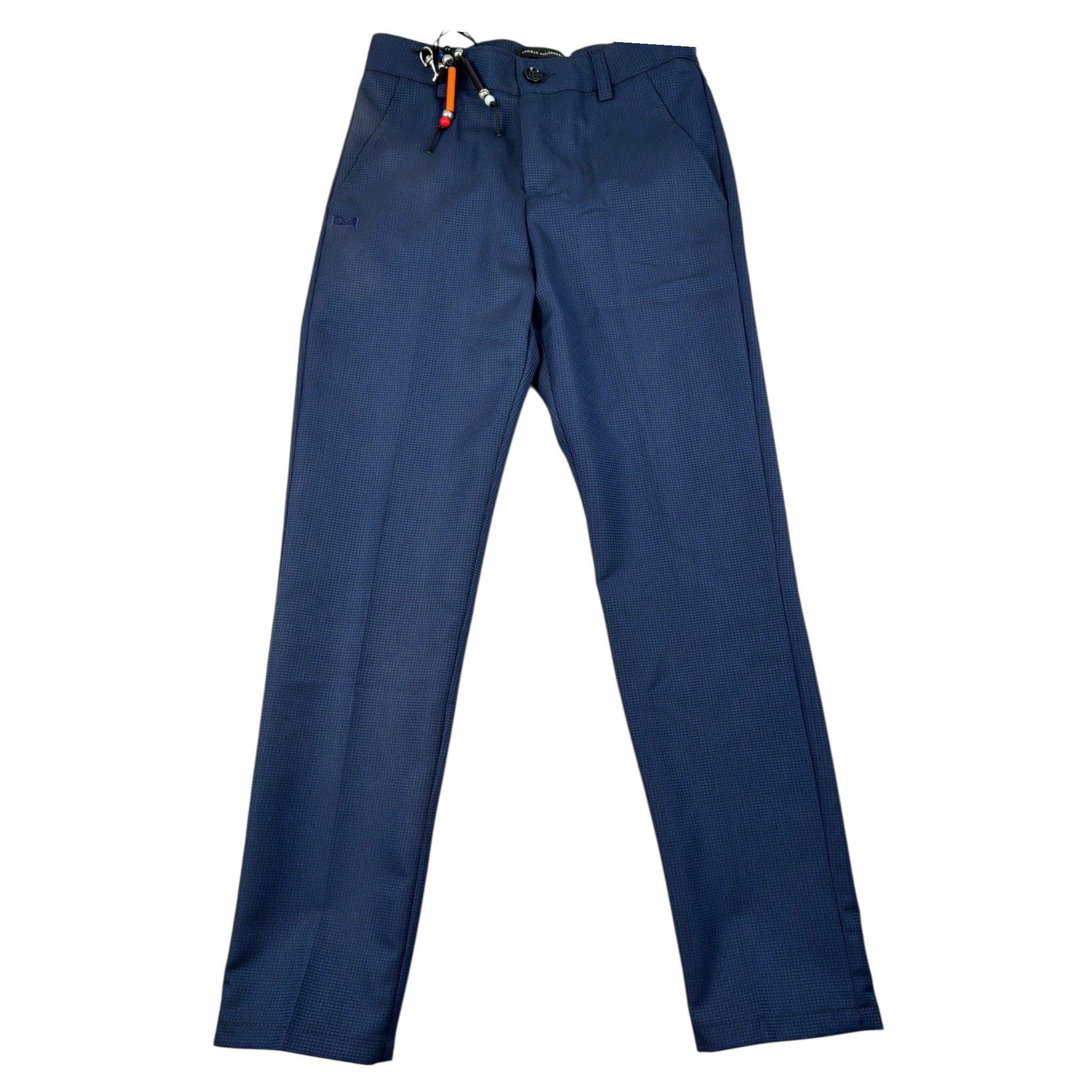 Daniele Alessandrini Pantalone Tinta Unita con Girovita Regolabile per Bambino 1235P00111 BLU DANIELE ALESSANDRINI 