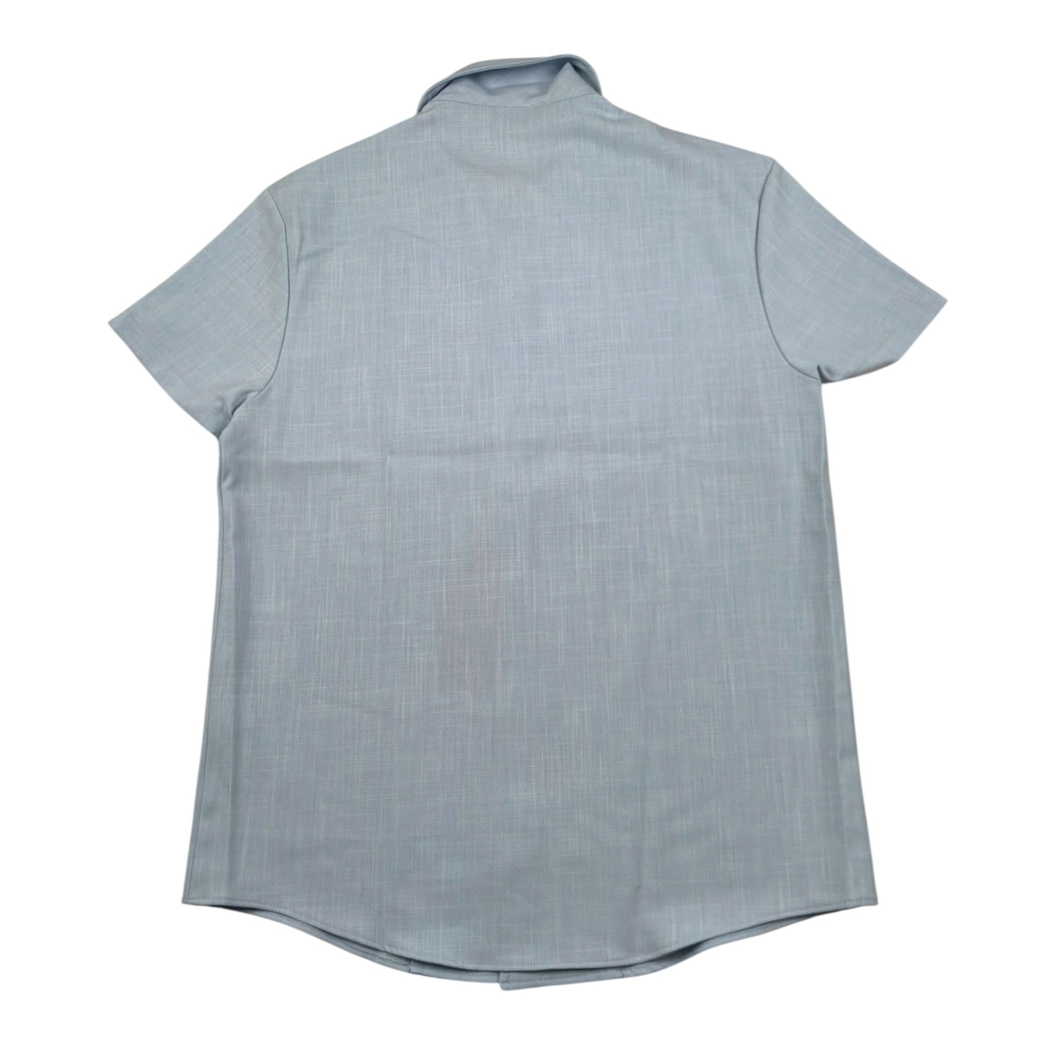 Daniele Alessandrini Camicia Mezza Manica Tinta Unita per Bambino 1236C002300 AZZURRO DANIELE ALESSANDRINI 