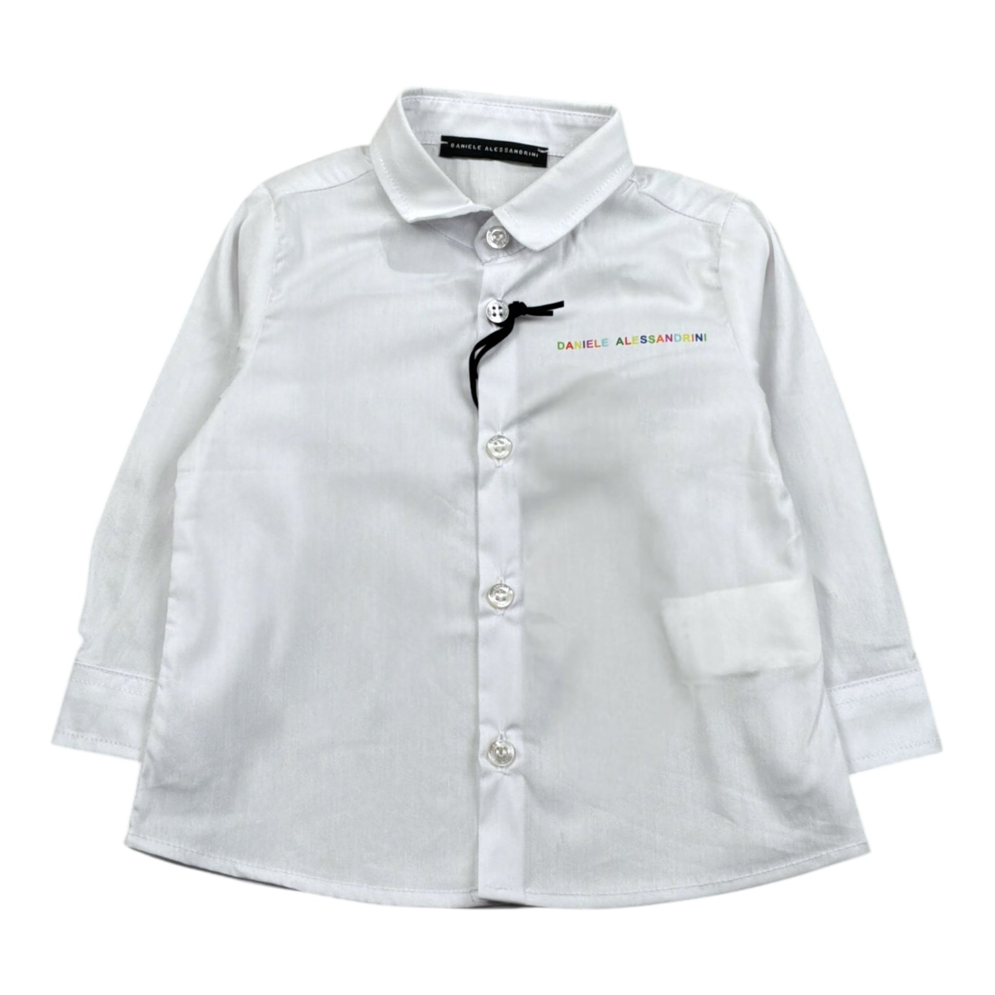 Daniele Alessandrini Camicia Manica Lunga Tinta Unita per Neonato 1295C00023 BIANCO DANIELE ALESSANDRINI 