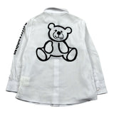 Daniele Alessandrini Camicia Manica Lunga Tinta Unita con Stampa per Neonato 1295C00110 BIANCO DANIELE ALESSANDRINI 