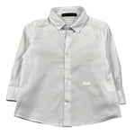 Daniele Alessandrini Camicia Manica Lunga Tinta Unita con Logo per Bambino 1295C00267J BIANCO DANIELE ALESSANDRINI 