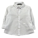 Daniele Alessandrini Camicia Manica Lunga Tinta Unita con Logo per Bambino 1295C00267J BIANCO DANIELE ALESSANDRINI 