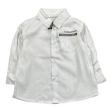 Daniele Alessandrini Camicia Tinta Unita con Logo per Neonato 1295C0778N BIANCO DANIELE ALESSANDRINI 