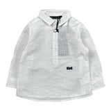 Daniele Alessandrini Camicia tinta unita con Logo Bianco per Neonato 1295C0890 BIANCO DANIELE ALESSANDRINI 