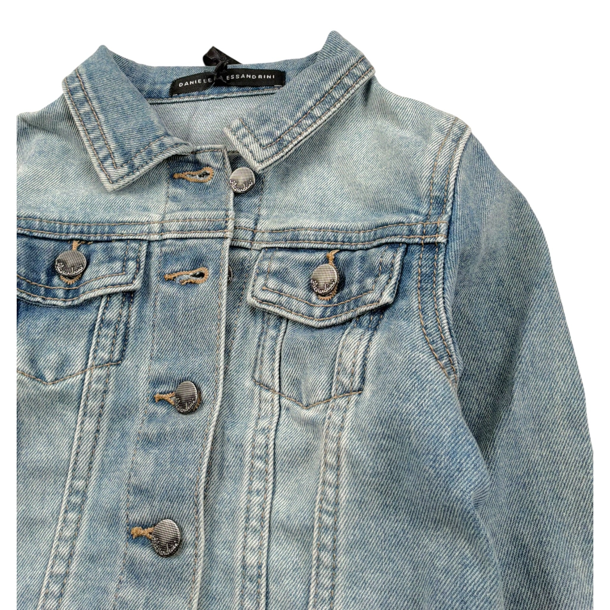 Daniele Alessandrini Giubbino In Denim Tinta Unita per Neonato 1295OD00172X AZZURRO DANIELE ALESSANDRINI 