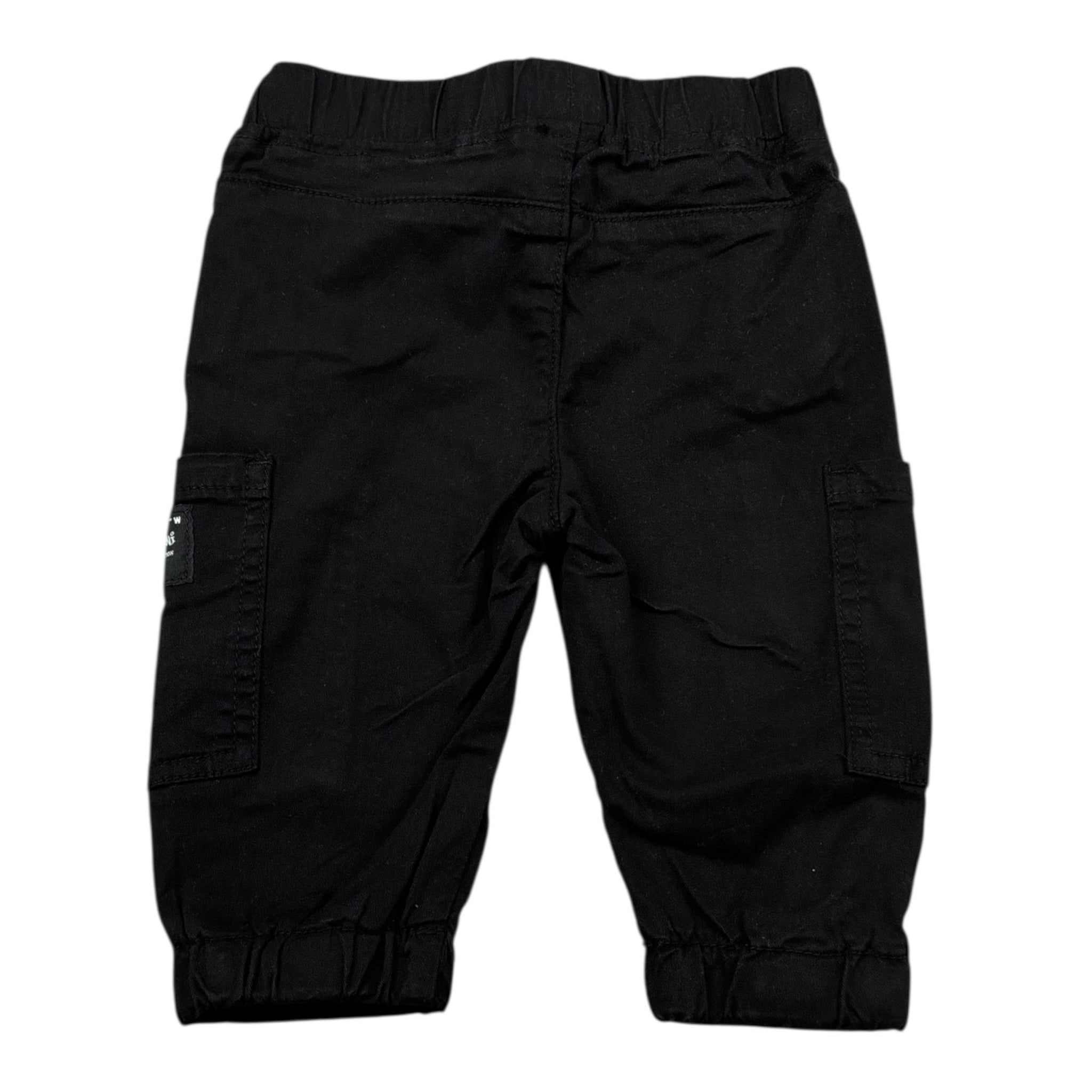 Daniele Alessandrini Pantalone Tinta Unita con Elastico In Vita per Bambino 1295P00262J NERO DANIELE ALESSANDRINI 