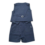 Daniele Alessandrini Completo 2 Pezzi Gilet-Bermuda per Neonato 1296K200163N BLU DANIELE ALESSANDRINI 