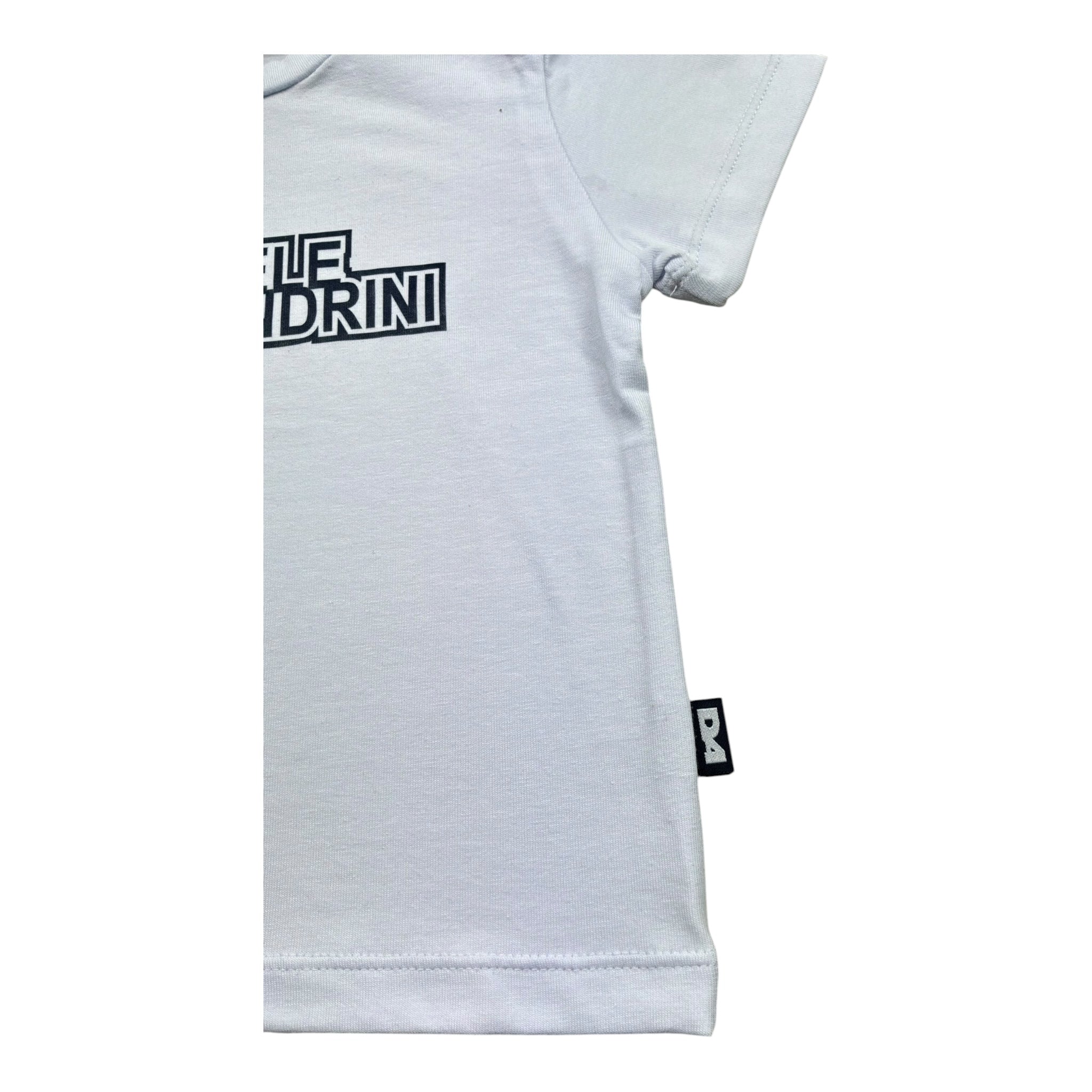 Daniele Alessandrini T-Shirt Girocollo Tinta Unita con Stampa per Neonato 1296M00227 BIANCO DANIELE ALESSANDRINI 
