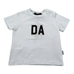 Daniele Alessandrini T-Shirt Girocollo Tinta Unita con Stampa per Neonato 1296M00270XX BIANCO DANIELE ALESSANDRINI 